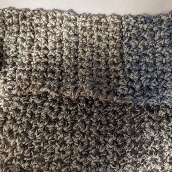 Ginormous Scarf Extra Long 180x5 Chunky Wrap Muffler Handmade Crochet Knit NWT - Picture 10 of 12